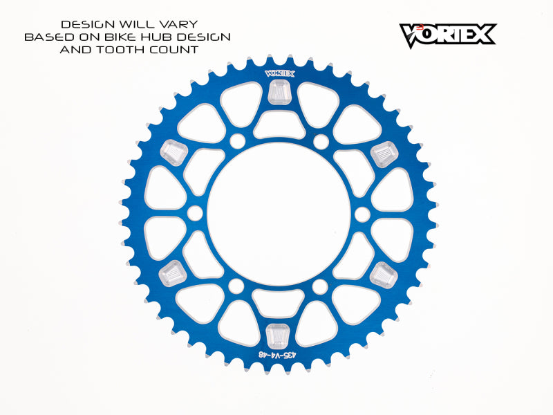 Vortex Racing V4 45 Tooth 530 Rear Sprocket - Blue