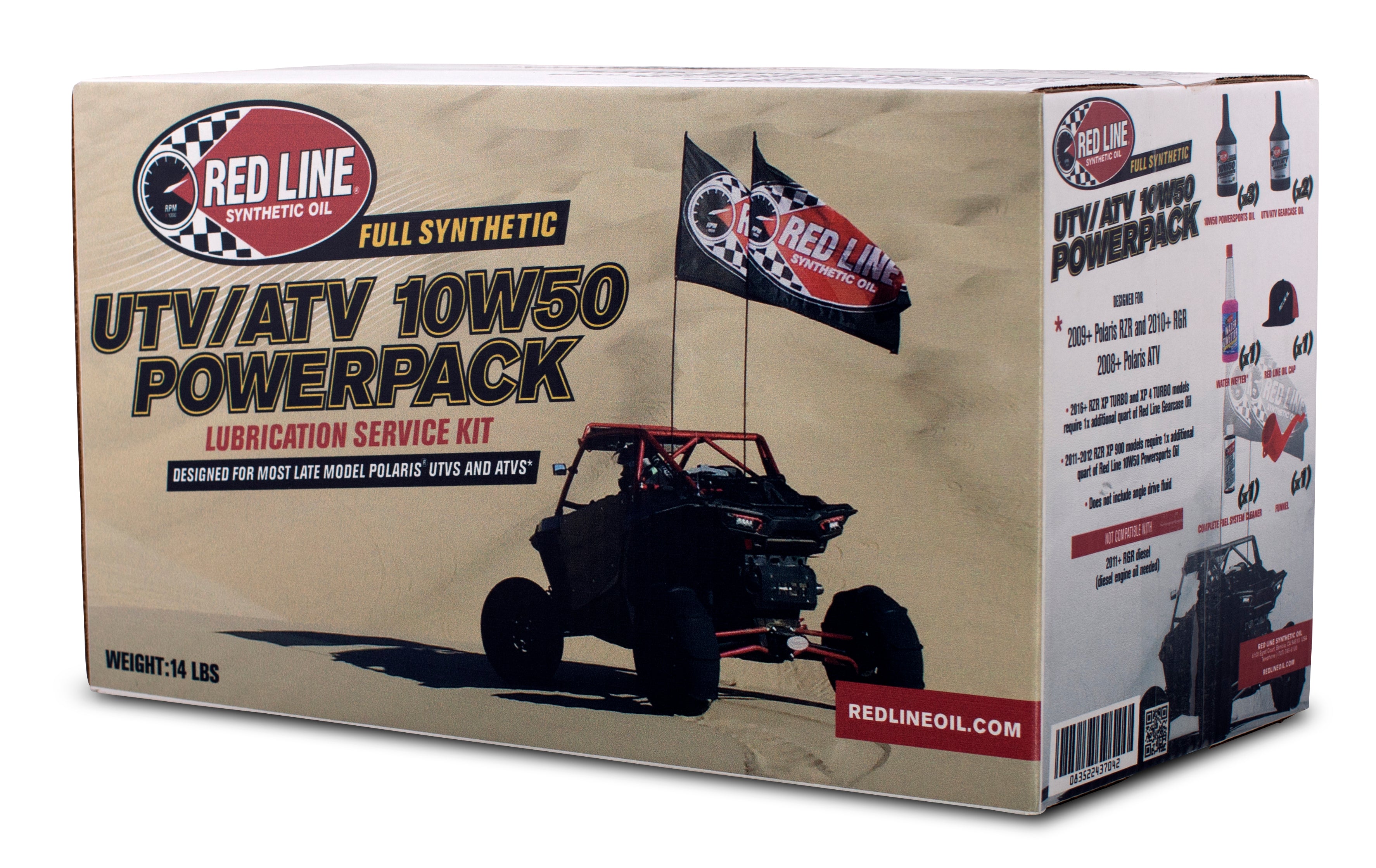 RED LINE OIL 90220 UTV/ATV Oil 10W50 PowerPack Photo-2 