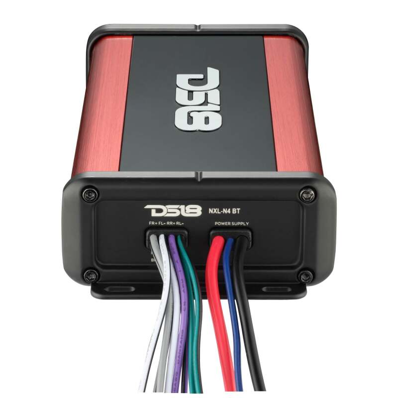 DS18 4-Channel Full-Range 4 x 100 Watts RMS at 4ohm IP67 Waterproof Rated Built-in BT Audio Receiver