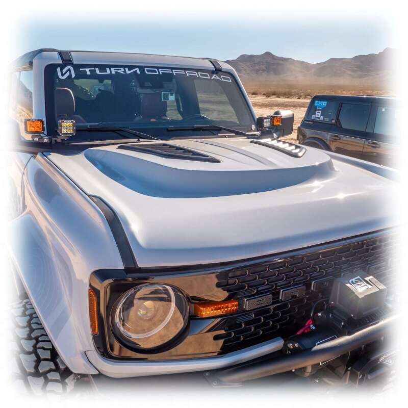Turn Offroad 21-26 Ford Bronco Heat Extraction Fiberglass Hood