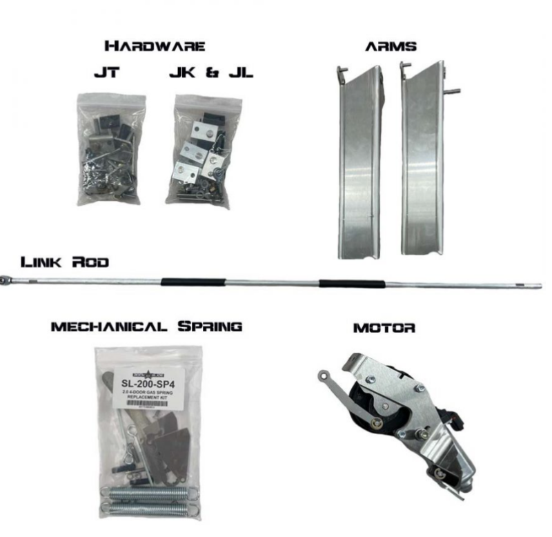 Rock Slide Rebuild Kit for Gen2 Step Sliders - JT 4 Door Driver Side
