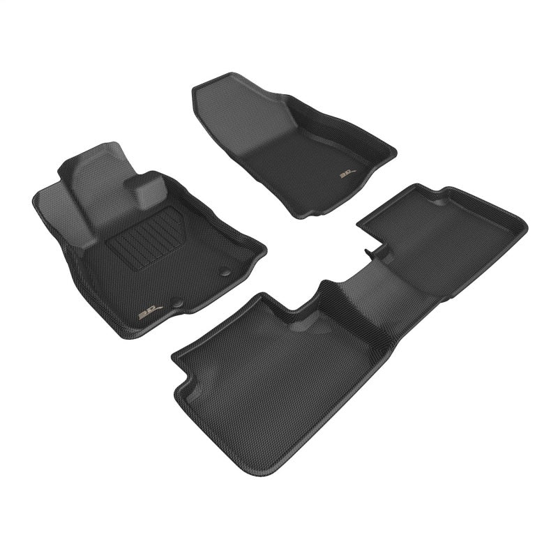 3D MAXpider 25-26 Subaru Forester Kagu 1st & 2nd Row Floor Mat - Black (3pc)