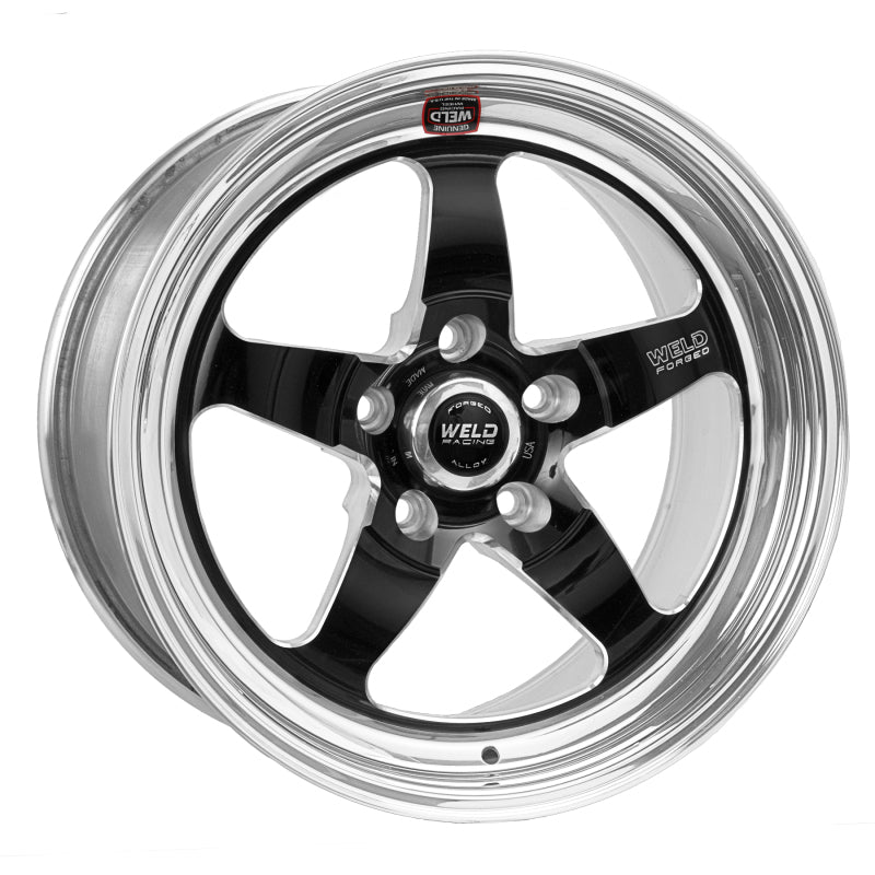 Weld S71 18x9.5 / 5x4.5 BP / 6.2in. BS Black Wheel (Medium Pad) - Non-Beadlock