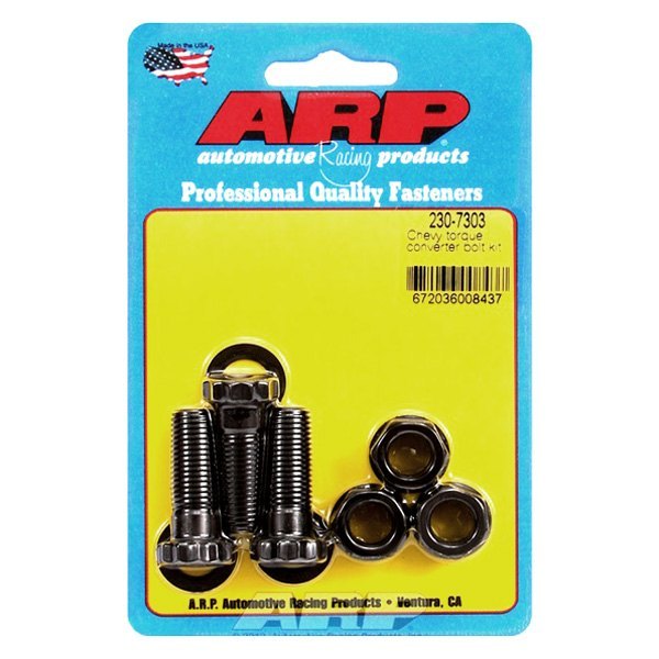 ARP 230-7303 Torque Converter Bolt Kit for Chevrolet. Powerglide. TH350 & TH400. w/ race converter. 1/2˝ thick tabs Photo-1 