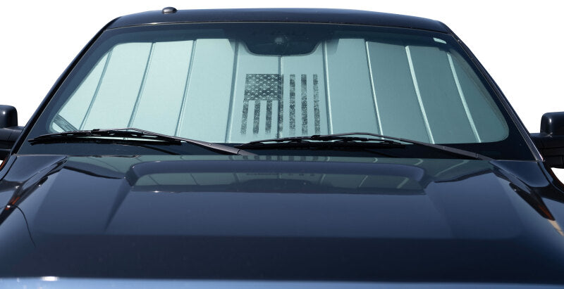 Covercraft 24-26 Mercedes-Benz AMG American Flag UVS100 Custom Sunscreen - Centered Logo
