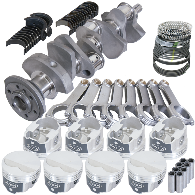 Eagle Chevy LT1 350 1Pc 3.480in Crank 5.700in H-Beam -3.7cc 4.030in Pistons Rotating Assembly
