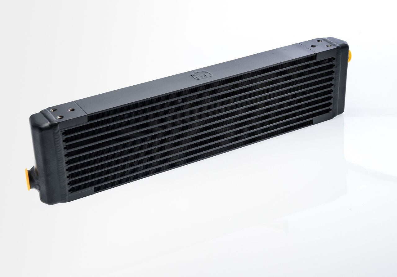 CSF 8111 UNIVERSAL Signal-Pass Oil Cooler w/Direct Fitment for PORSCHE 911 center front oil cooler (RSR Style) - M22 x 1.5 connections - 24L x 5.75H x 2.16W Photo-1 