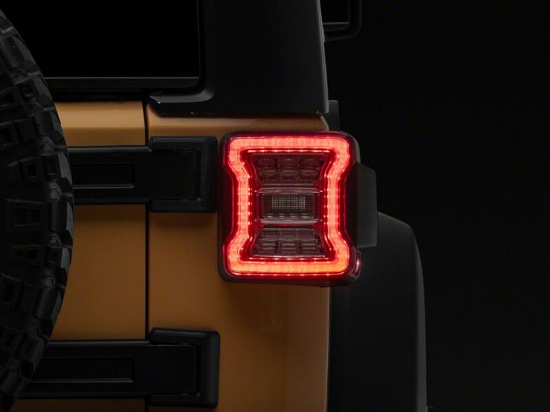Raxiom 07-18 Jeep Wrangler JK LED Tail Lights- Clear Housing- Clear Lens