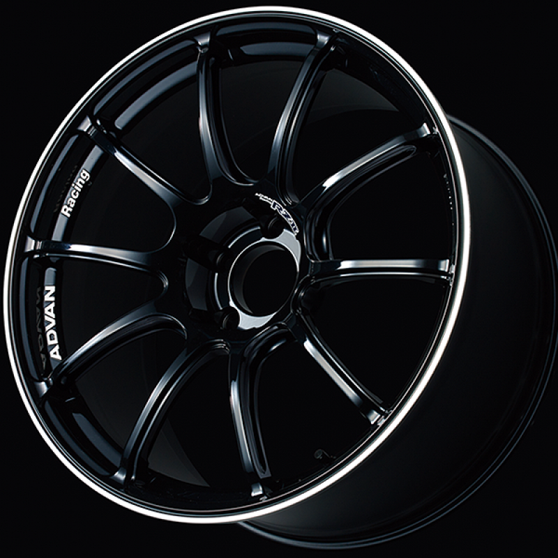Advan RZII 15x5.5 / +45 Offset / 4x100 / 63mm Bore / Racing Gloss Black and Ring