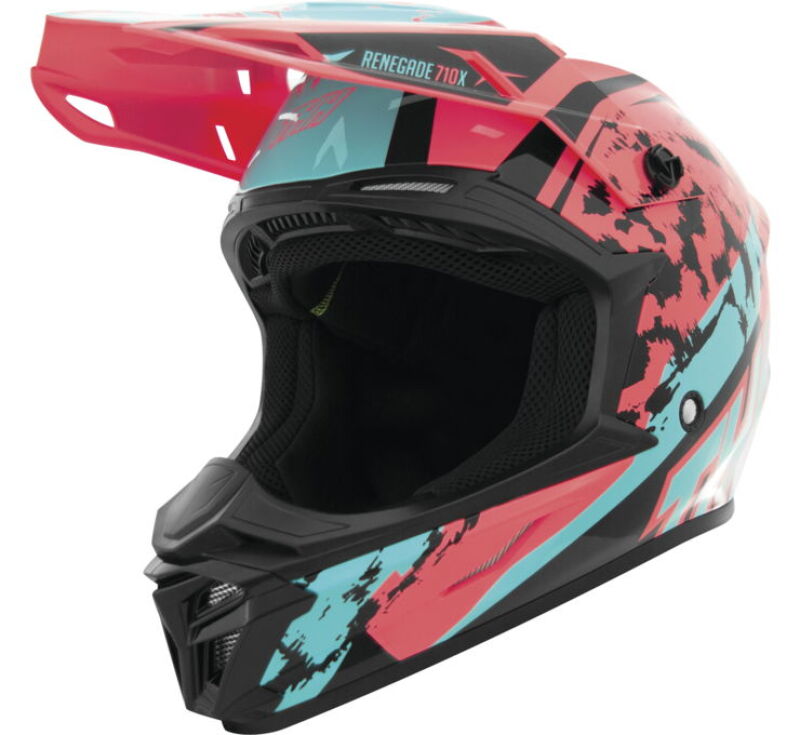 THH Helmets T710XR Renegade Coral/Bue Youth - Small