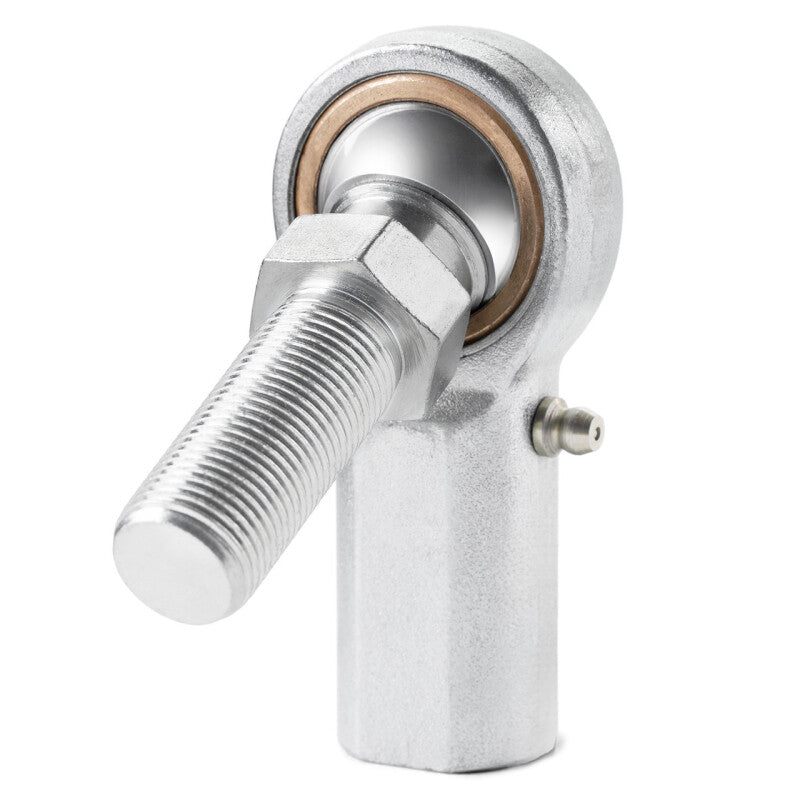 QA1 V Series 3-Pc Rod End - Female/Right Hand - .4375in Bore x 7/16-20 w/Stud & Zerk - Carbon Steel
