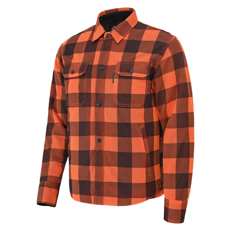 Speed and Strength Black Nine Mesh Moto Shirt Orange/Black - Medium