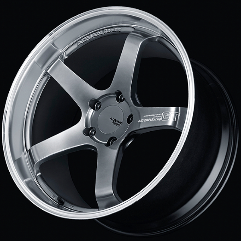 Advan GT for Porsche 21x11.5 / +63 Off / 5x130 / 71.8mm Bore / Machining and Hyper Platinum Black