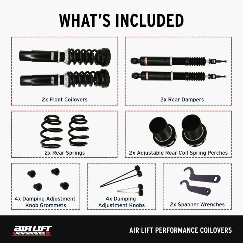 Air Lift Performance 09-16 Audi A4 / 07-17 Audi A5 Coilover Kit