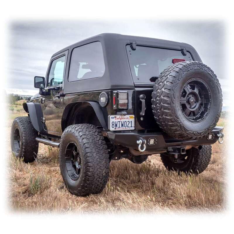 Turn Offroad 2007-2018 Jeep JK 2 Door Fastback Hardtop 2 Piece Primer (Paintable)