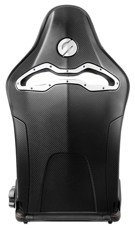 Sparco Seat SPX Special Edition Black/Grey w/ Gloss Carbon Shell - Right