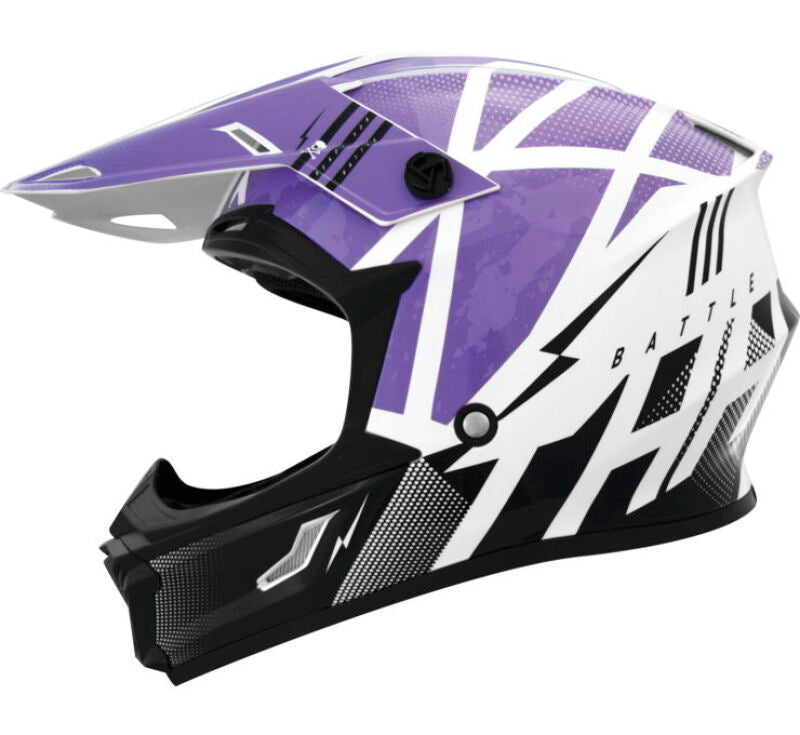 THH Helmets T710XR Battle Purple/Black Youth - Medium
