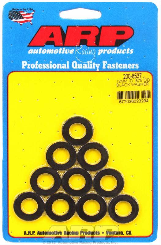 ARP 200-8537 Washer Kit M12 ID .875" OD black oxide washers Photo-1 