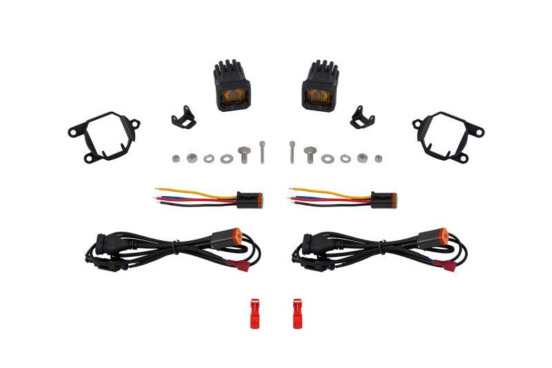 Diode Dynamics 21-24 Nissan Armada SSC1 LED Fog Light Kit (3000K) 3569 Yellow SAE Fog - Yellow