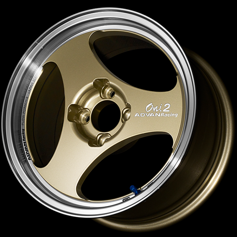 Advan ONI2 14x5.5 / +45 Offset / 4x100 / 63mm Bore / Machining and Champagne Gold