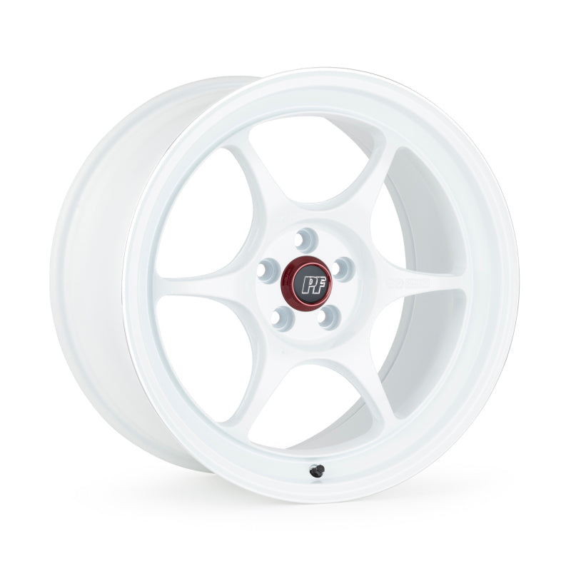 Enkei PF06 17x8.5 4x100 30mm Offset 75mm Bore White Machined Wheel *MOQ 40*