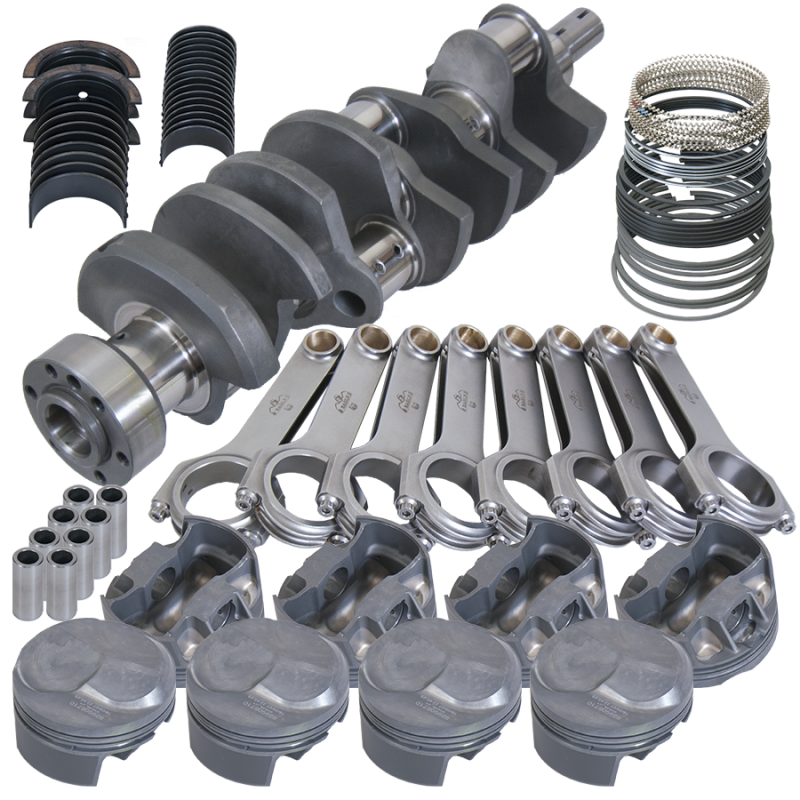 Eagle Chevy Tall 454 1Pc 4.250in Crank 6.800in H-Beam 43cc Dome 4.350in Pistons Rotating Assembly