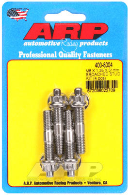 ARP 400-8004 Accessory Stud Kit M8 X 1.25 X 51mm. broached. 4 pieces Photo-1 