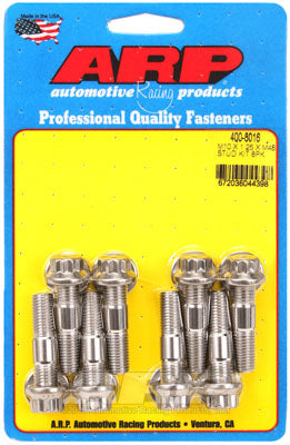 ARP 400-8016 Accessory Stud Kit M10 x 1.25 x 48mm. SS. broached. 8 pieces Photo-1 