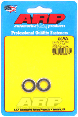 ARP 400-8525 Washer Kit 1/4˝ID x 0.550˝ OD x 0.075 thick chamfered ARP Stainless washer