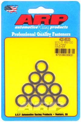 ARP 400-8533 Washer Kit M10 ID .630" OD SS chamfer washers Photo-1 