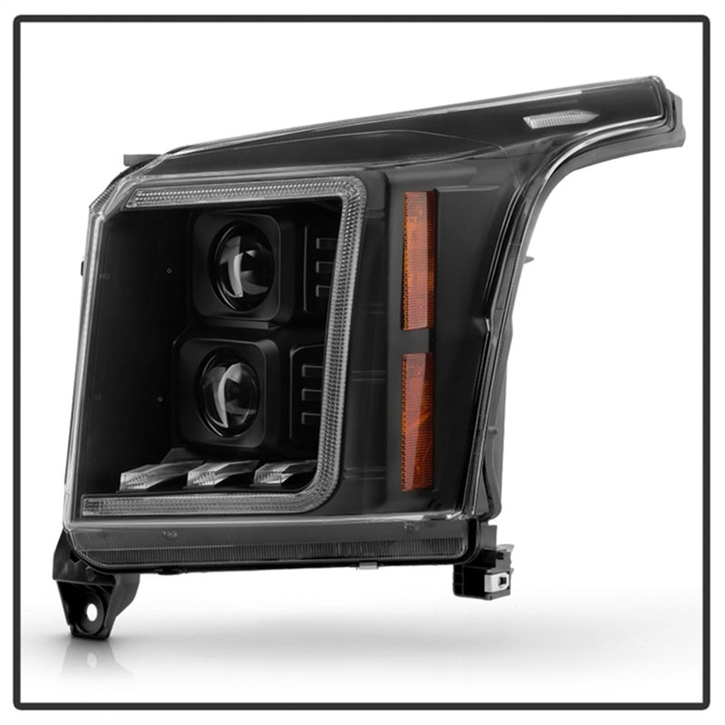 Spyder 15-20 GMC Yukon  Halogen Model Only Projector Headlights - Black (PRO-YD-GY15HALSI-SBSEQ-BK)