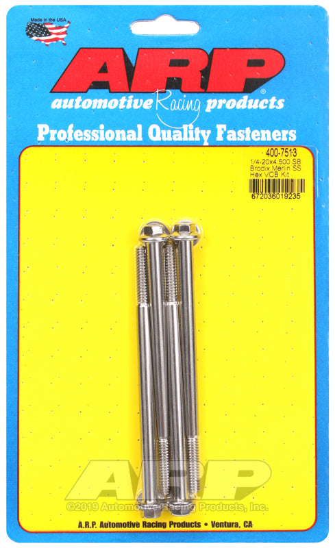 ARP Merlin block, Brodix head SB  hex valve cover bolt kit