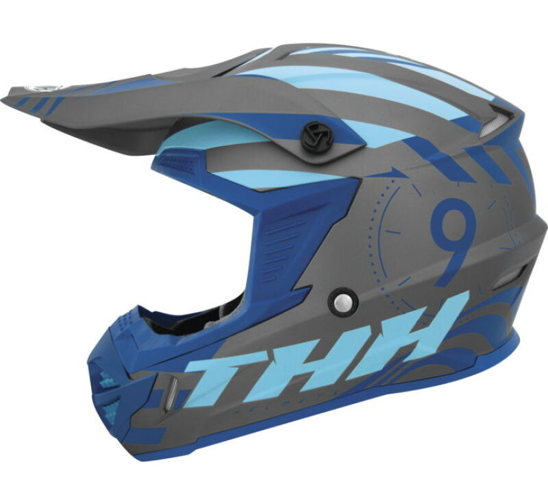 THH Helmets T730X Twister Gray/Blue - Large