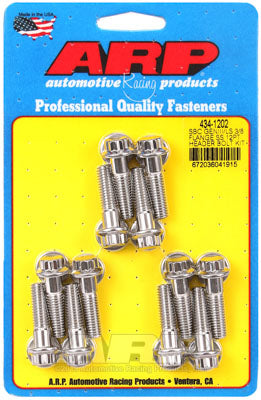 ARP 434-1202 Header Bolt & Stud Kit for Chevrolet LS Gen III/IV. 3/8˝ wide flange. 1.181˝. ARP Stainless. 12pt Photo-1 