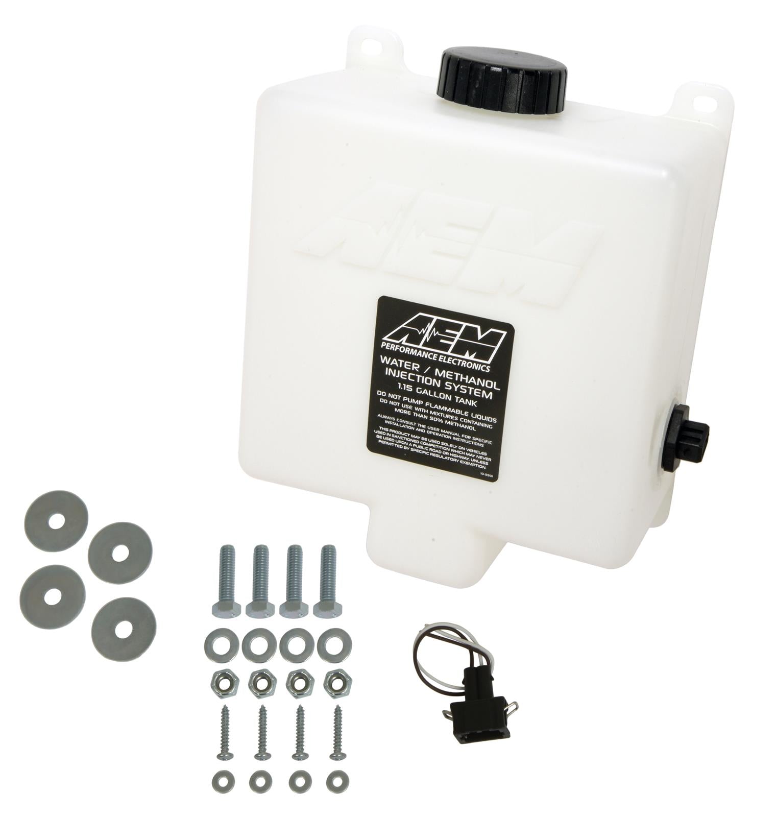 AEM 30-3325 V2 Water / Methanol Injection 1.15 Gallon Tank Kit with Conductive Fluid Level Sensor Photo-1 