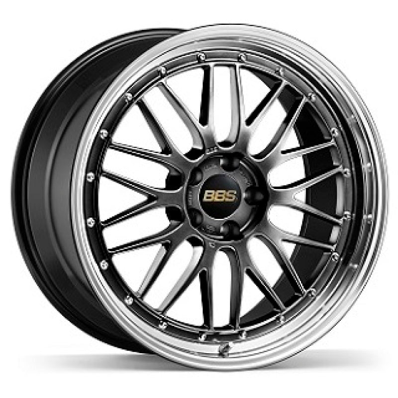 BBS LM 20x9 5x130 ET42 CB71.6 Diamond Black Wheel w/ Diamond Cut Machined Lip