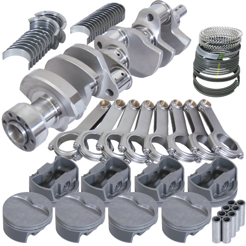 Eagle Chevy LT1 350 1Pc 3.750in Crank 6.000in H-Beam -5cc Flat Top 4.060in Pistons Rotating Assembly