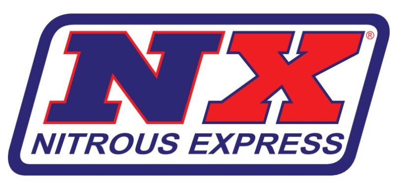 Nitrous Express 3AN 18.5in SS Braided Hose (w/Black 45 Deg Ends - One End)