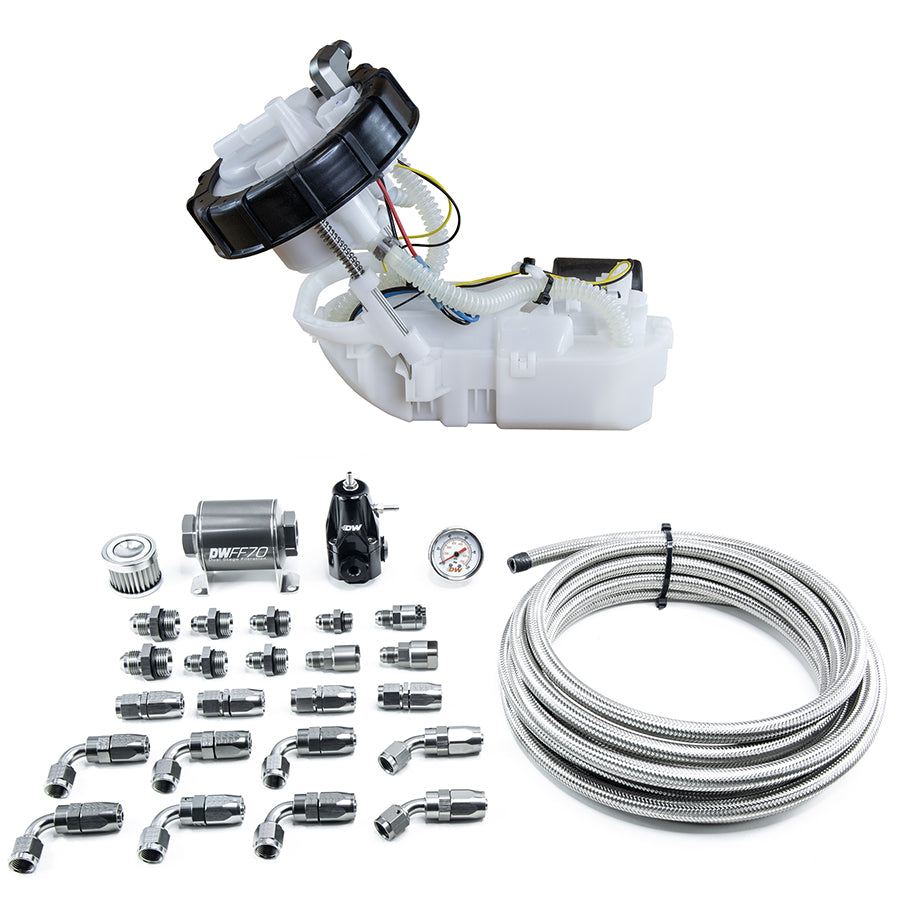 DEATSCHWERKS 9-401-607-7040 DW400 Pump Module + Return Kit SS CPE for 7th Gen 2001-05 HONDA Civic/ACURA RSX Photo-1 