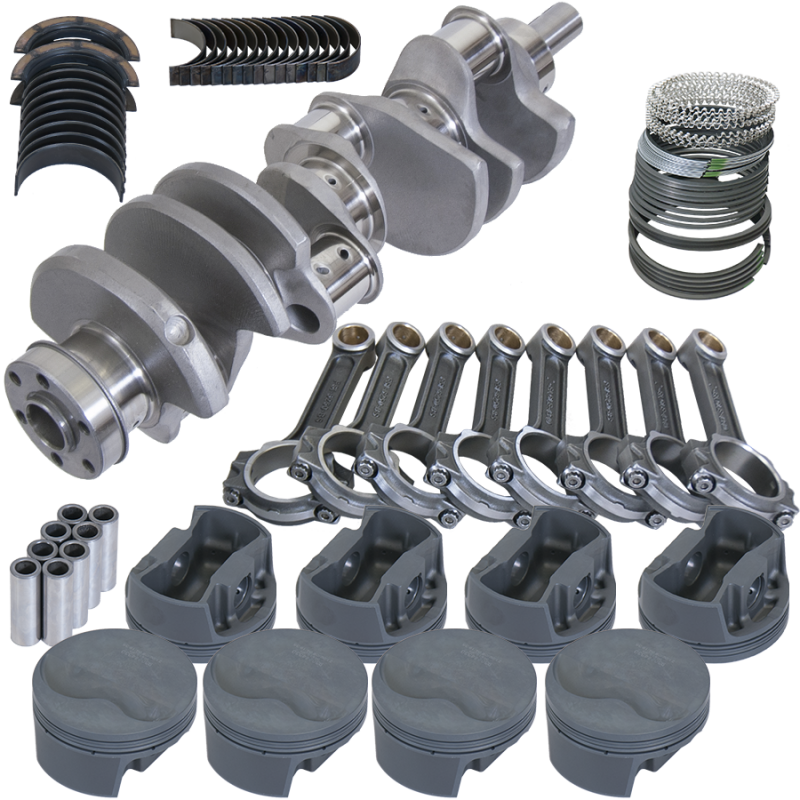 Eagle Ford 351W 4.000in Crank 6.250in I-Beam Rods -6.6cc Flat Top 4.155in Pistons Rotating Assembly