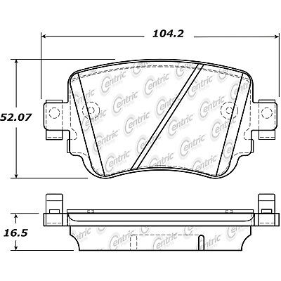 STOPTECH 105.17790 PosiQuiet Brake Pads - Rear VW Golf/GTi Mk7 15+ 272mm Rotors Photo-2 