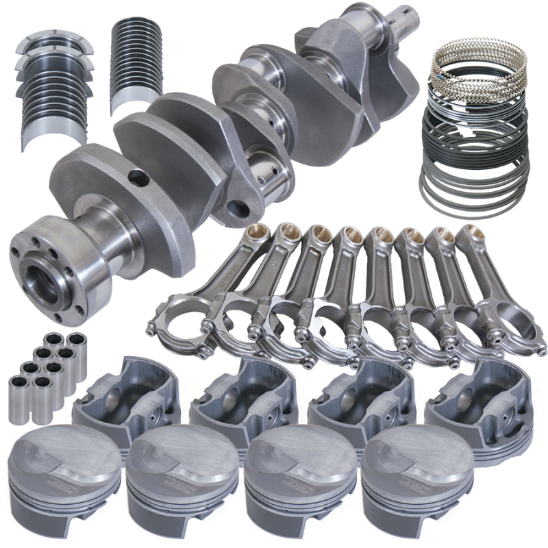 Eagle Chevy 454 1Pc 4.250in Crank 6.385in I-Beam Rods 18cc Dome 4.350in Pistons Rotating Assembly
