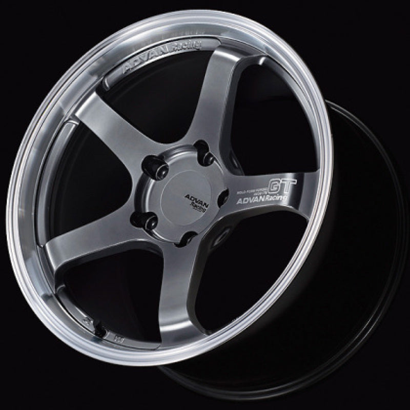 Advan GT Premium 21x9.5 +40 5-114.3 Machining & Hyper Platinum Black Wheel