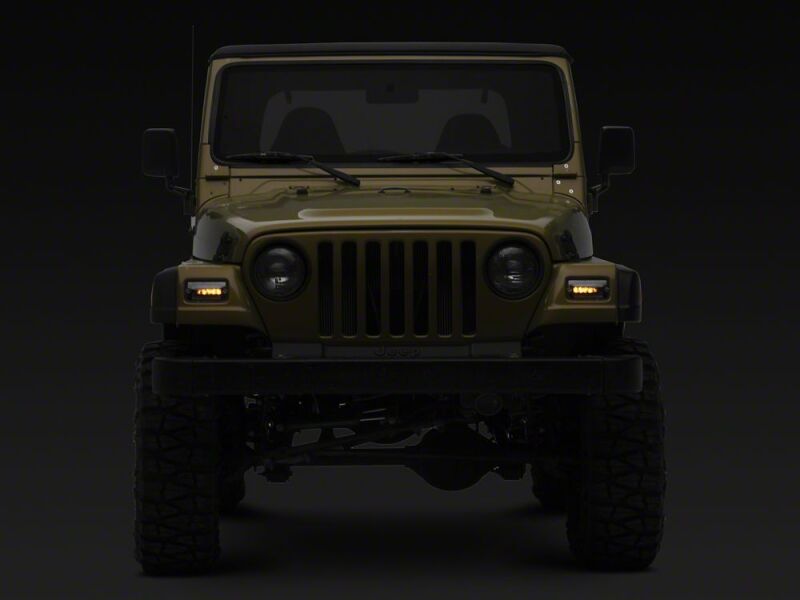 Raxiom 97-06 Jeep Wrangler TJ Axial Series LED Sequential Cornering Lights- Clear