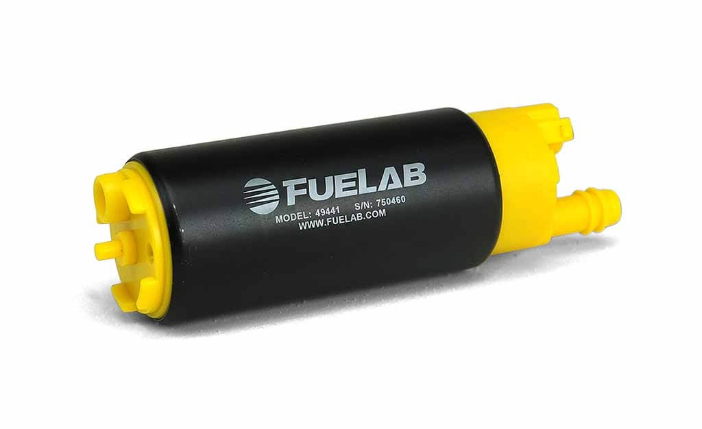 FUELAB 49441 In-Tank Fuel Pump (340 LPH @ 3 bar, 13.5v) Inlet Offset from Outlet Photo-2 