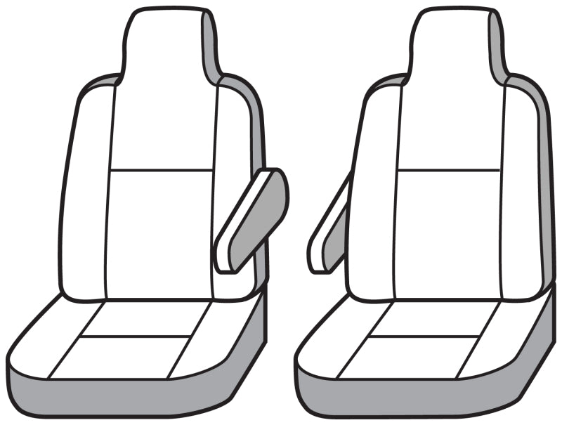 Covercraft 09-21 Ford E Series Van Carhartt Super Dux SeatSaver Front Row Custom Seat Cover- Gravel