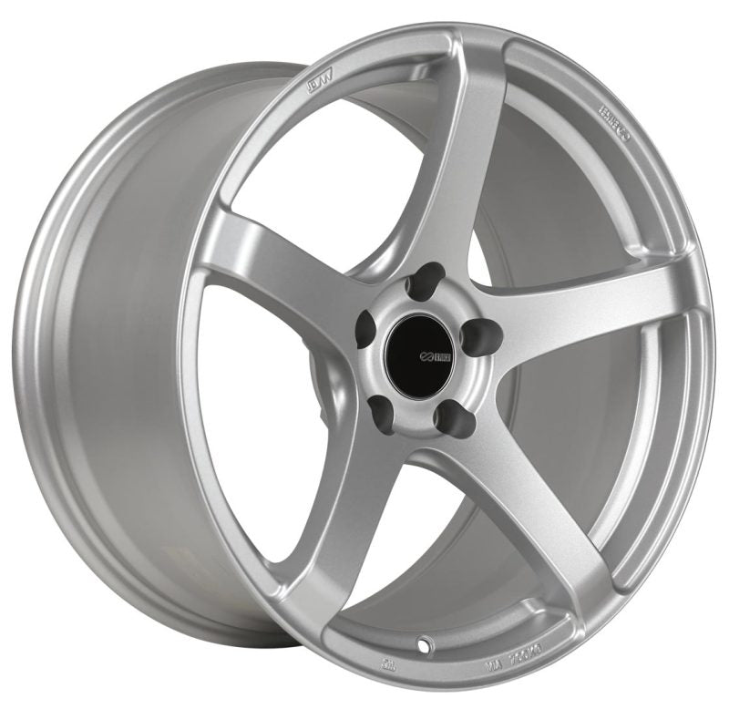Enkei Kojin 18x8.5 35mm Offset 5x114.3 Bolt Pattern 72.6mm Bore Dia Matte Silver Wheel