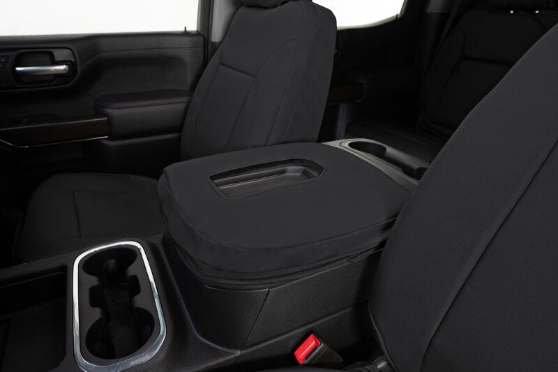 Covercraft 16-24 Nissan Titan Endura PrecisionFit Custom Front Row Seat Covers - Black/Black