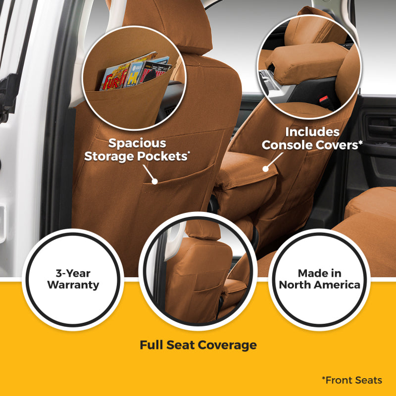 Covercraft 24-25 Toyota Tacoma Crew Cab Carhartt PrecisionFit Front Row Seat Covers