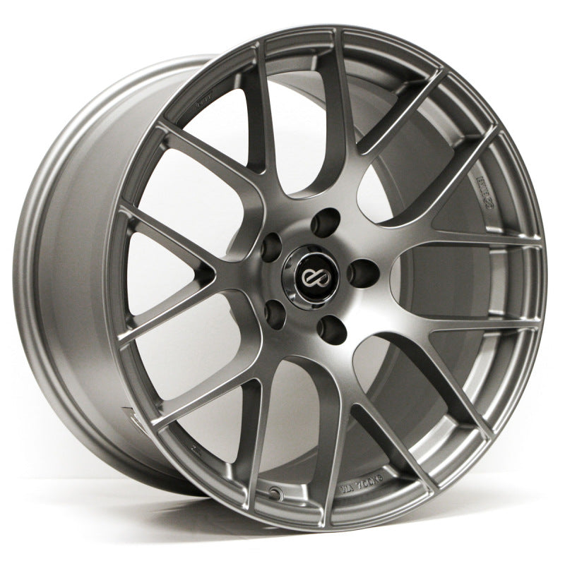 Enkei Raijin 18x8 40mm Offset 5x114.3 Bolt Pattern 72.6 Bore Dia Titanium Gray Wheel *Min Qty 60*